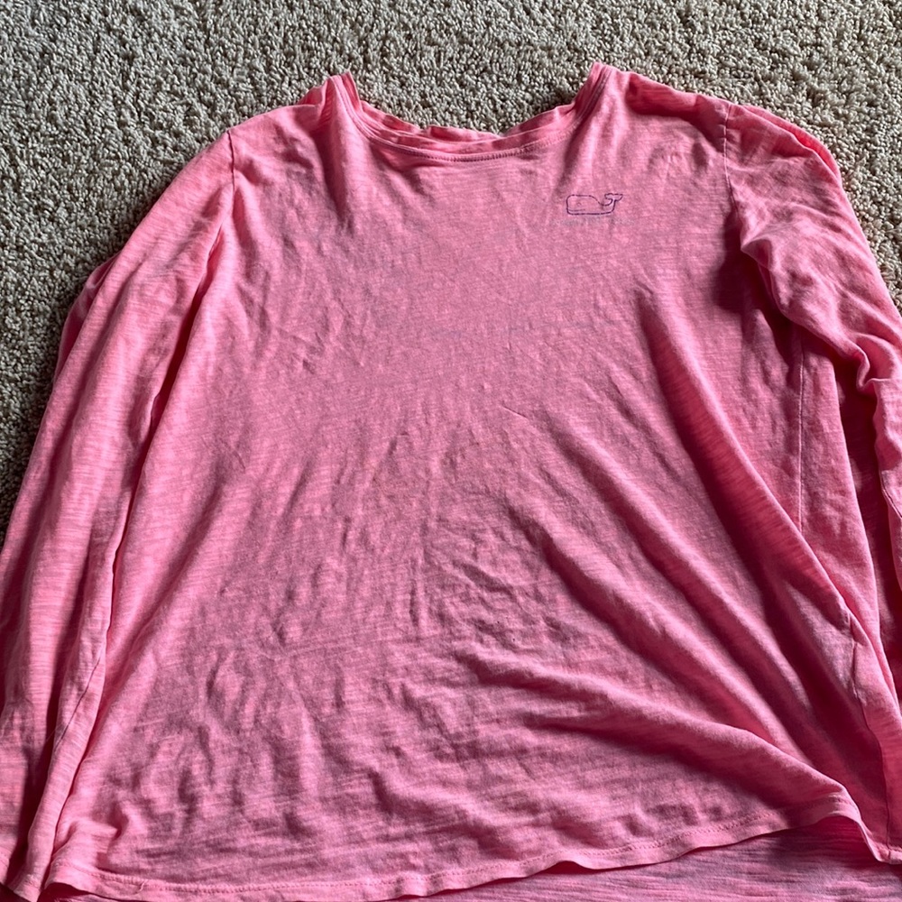 Pink vineyard vines kids long sleeved